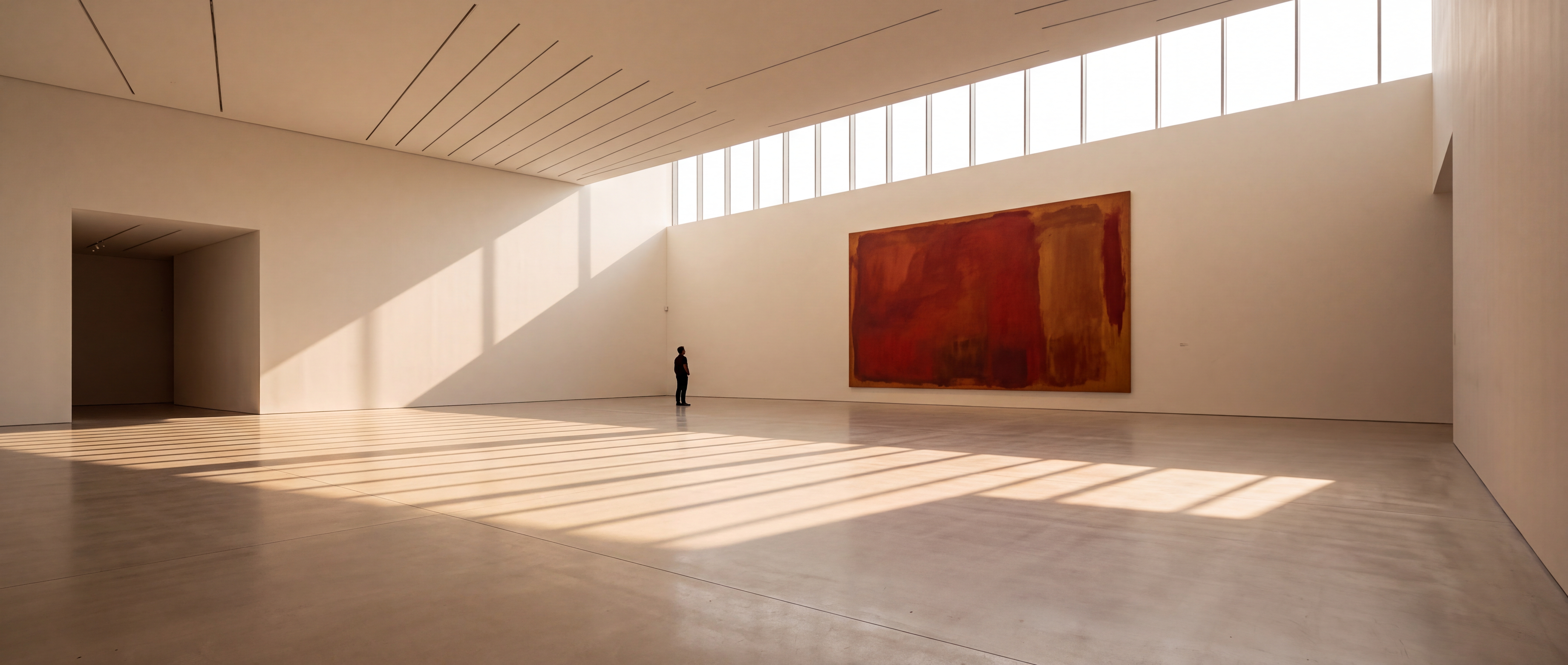 Installation view of the museum's main gallery